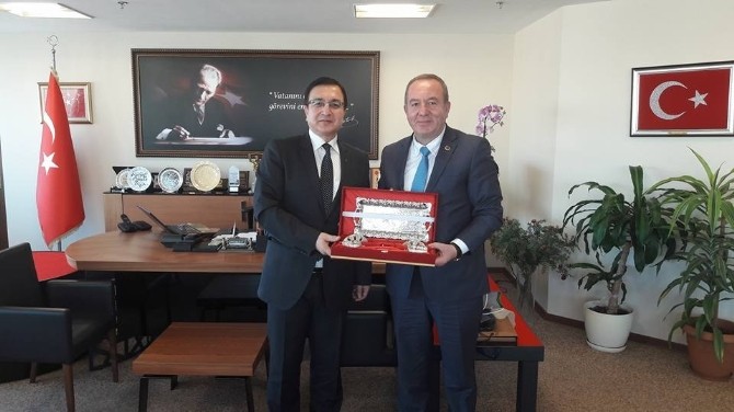 Başkan Şahinerden, Kaymakam Bilgine Ziyaret