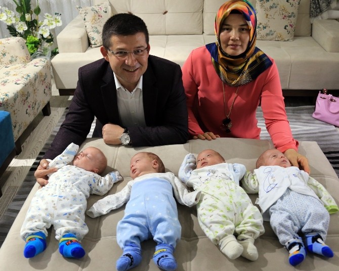 Başkan Subaşıoğlundan Dördüzlere Ziyaret