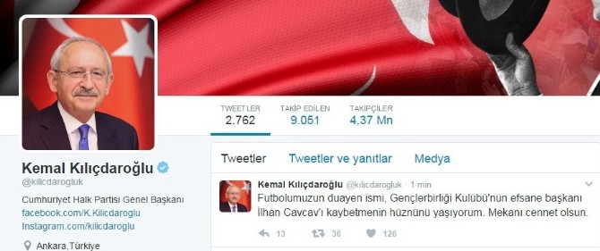 Chp Lideri Kılıçdaroğlundan Cavcav Mesajı