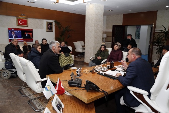 Engelli Vatandaşlardan Başkan Duruaya Ziyaret
