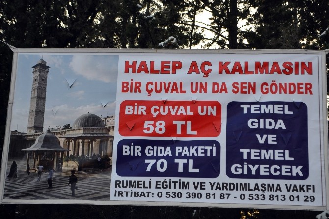 Halep Aç Kalmasın Bir Çuval Un Da Sen Gönder Kampanyası