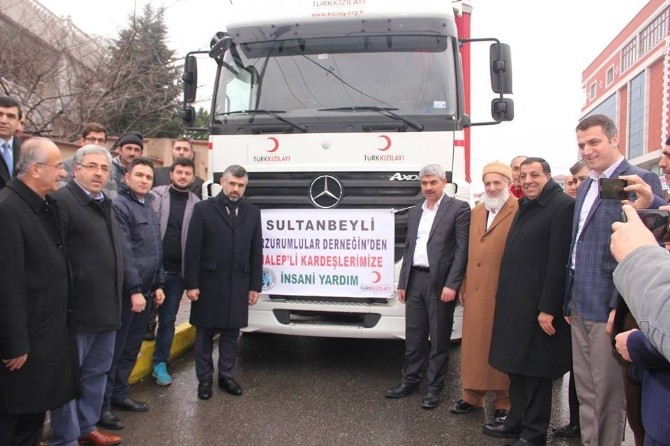 Halepe Yardım Tırları Dualarla Uğurlandı