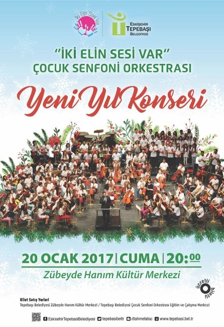 “İki Elin Sesi Var” Çocuk Senfoni Orkestrasından 2017Nin İlk Konseri