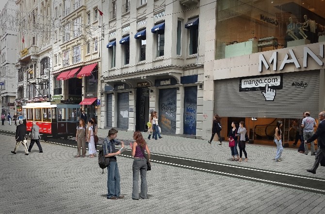 İstiklal Caddesinde Altyapı Ve Düzenleme Çalışmaları Başladı