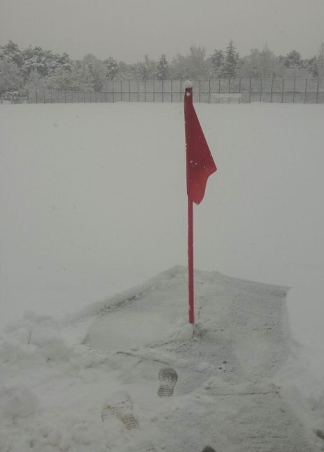 Kayseride U-15 Ligi Play-Off Maçları Yoğun Kar Yağışı Nedeniyle Ertelendi