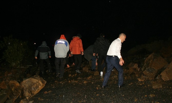 Marmariste Sağanak Yağış Heyelana Neden Oldu