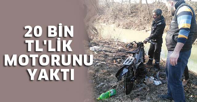 TAMİRCİYE KIZDI 20 BİN TL’LİK MOTORUNU YAKTI