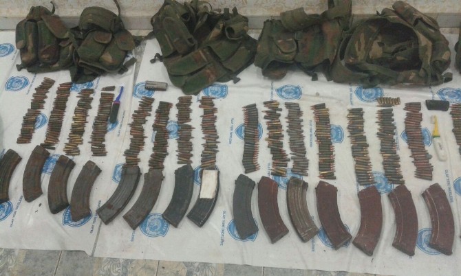 Nusaybinde Çok Sayıda Silah Ve Mühimmat Bulundu