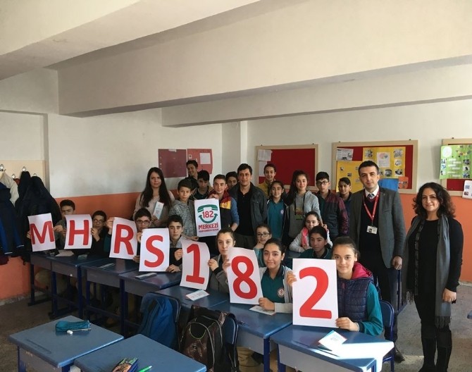 Öğrencilere ‘Alo 182 Eğitimi