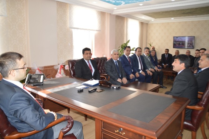 Okul Müdürlerinden Kaymakam Öztürke Ziyaret