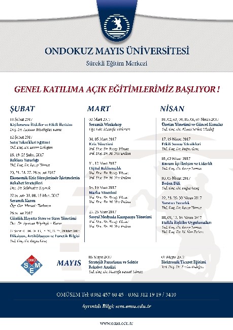 Omüsemden Yeni Eğitim Programları