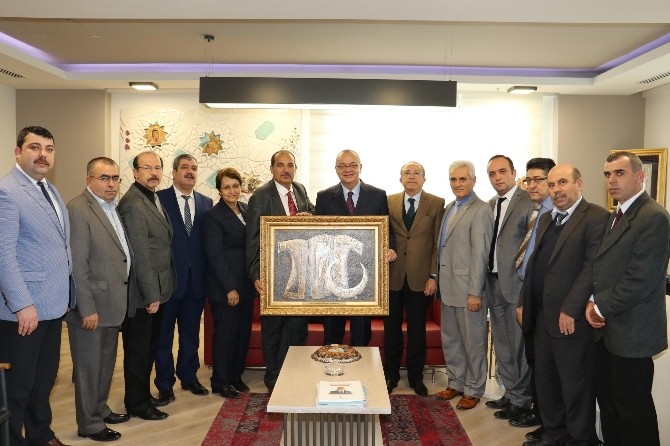 Sendika Başkanlarından Başkan Ergüne Tebrik