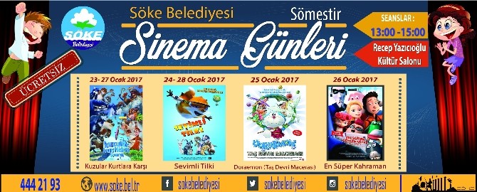 Söke Belediyesinden Sömestr Hediyesi Sinema Günleri