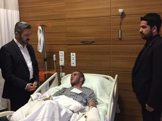 Tbmm Başkanvekili Aydından El-Bab Gazisine ‘Geçmiş Olsun Ziyareti