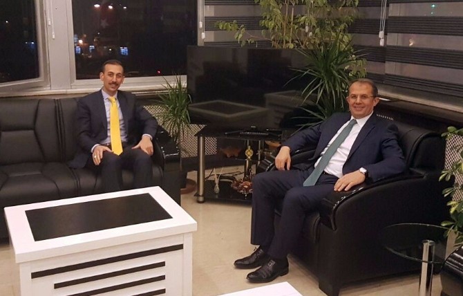 Vali Taşyapandan Kaymakam Çiçekliye Ziyaret