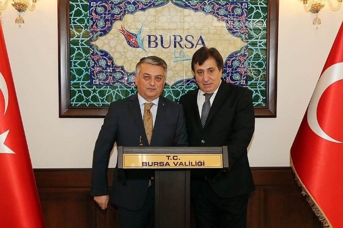 Vali Yazıcıdan Bursa Valisi Küçüke Ziyaret