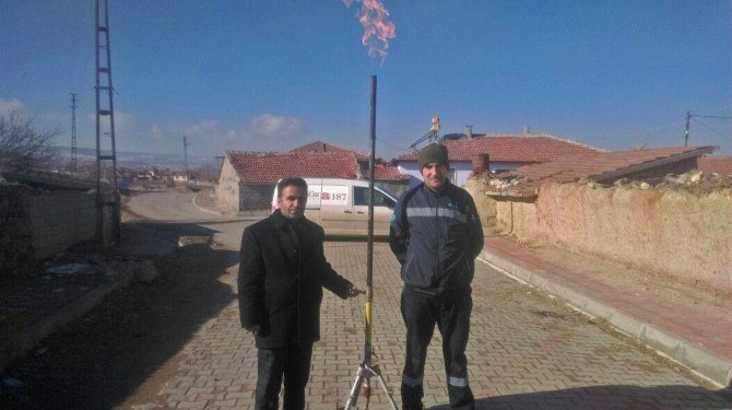 Yerköyde 3 Mahalle Doğalgaza Kavuştu
