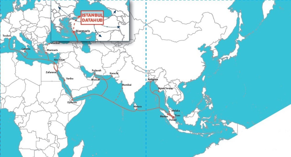 17 Ülkeyi Birbirine Bağlayan Denizaltı Veri Hattı Projesi Faaliyete Geçti