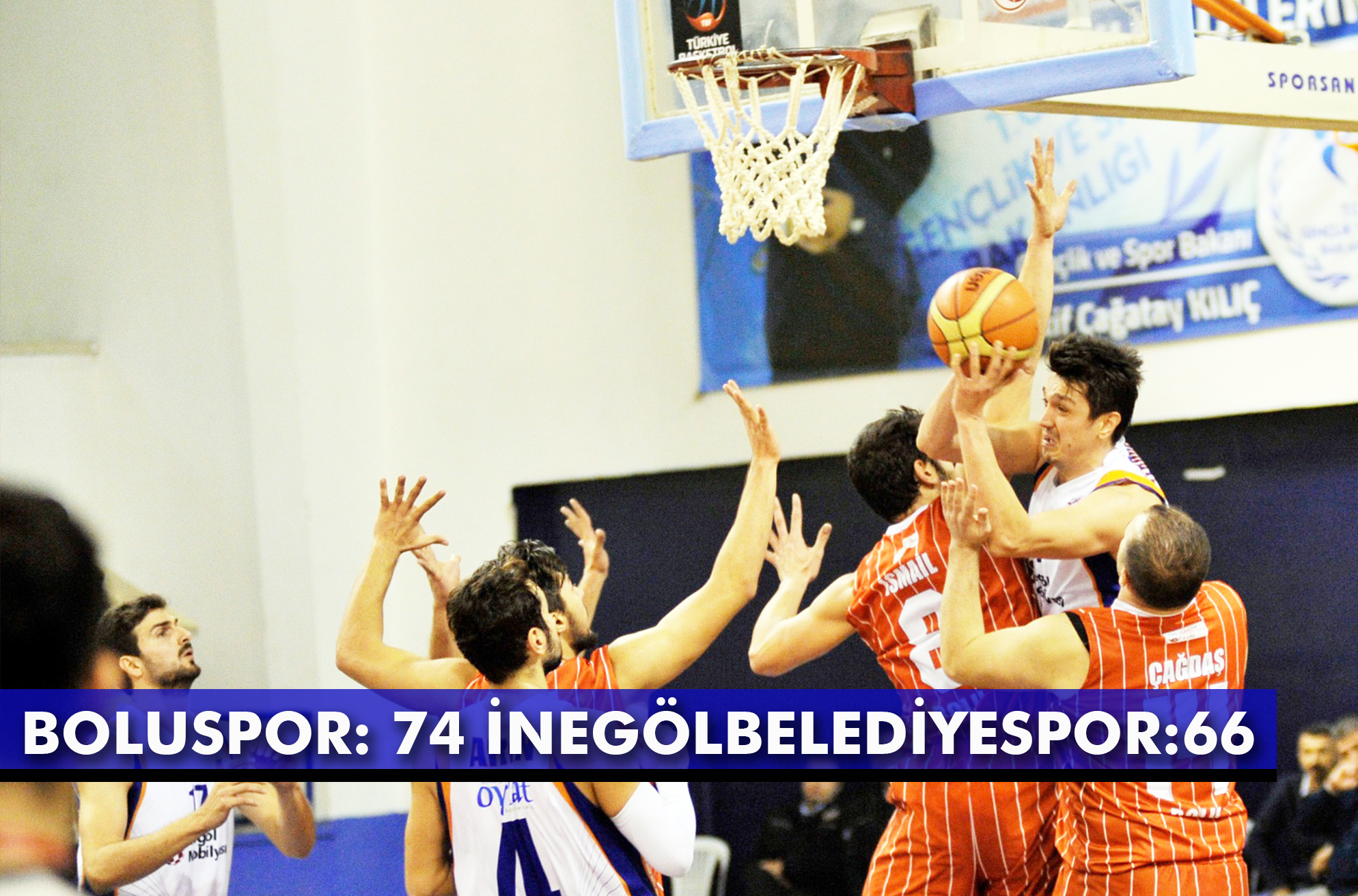 BOLUSPOR: 74 İNEGÖL BELEDİYESPOR:66