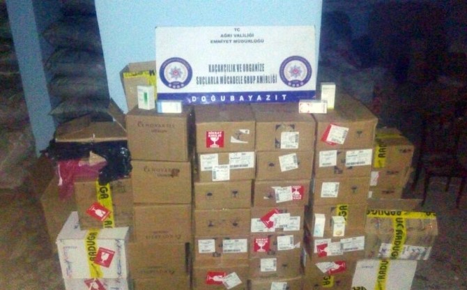 Ağrıda 38 Bin 949 Adet Tıbbi İlaç Ele Geçirildi