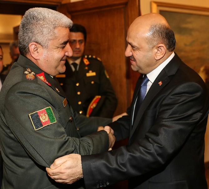 Bakan Işık, Afganistan Genelkurmay Başkanı Orgeneral Shahimi Kabul Etti