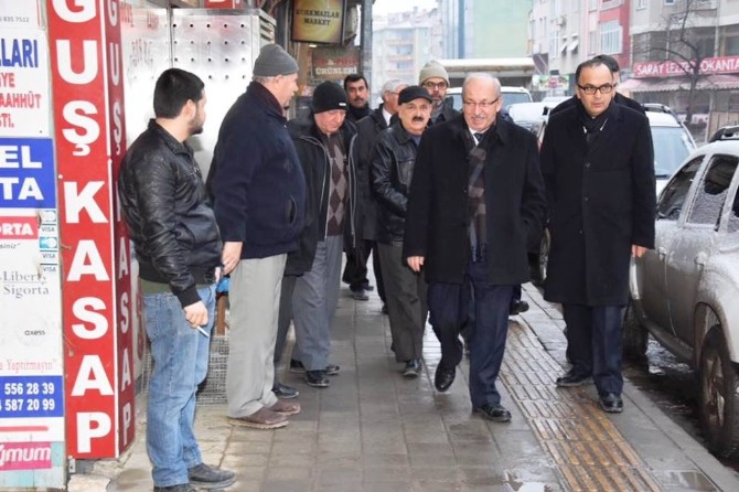 Başkan Albayrak Sarayda  Ziyaretlerde Bulundu