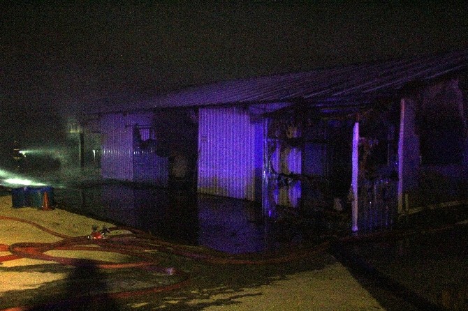 Boluda Çıkan Yangında Halı Yıkama Dükkanı Kül Oldu