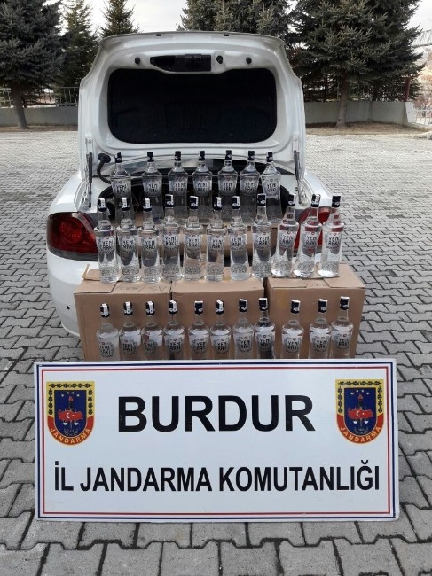 Burdurda Kaçak İçki Operasyonu
