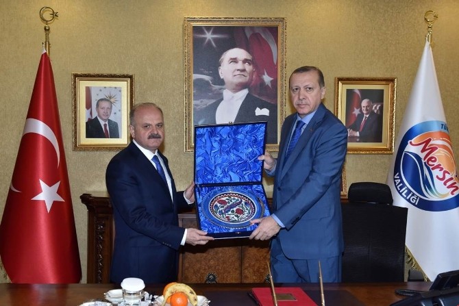 Cumhurbaşkanı Erdoğan, Vali Çakacakı Ziyaret Etti