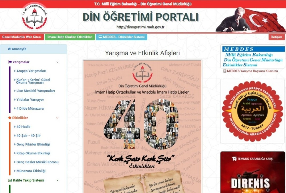 Din Öğretimi Portalı Yayın Hayatına Başladı