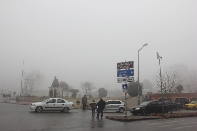 Edirnede Yoğun Sis