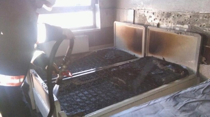 Elazığda Hastanede Yangın