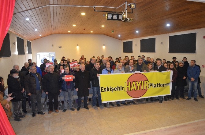 Eskişehirde Hayır Platformu Kuruldu