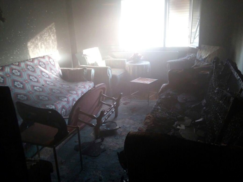 Ev Yangını Korkuttu