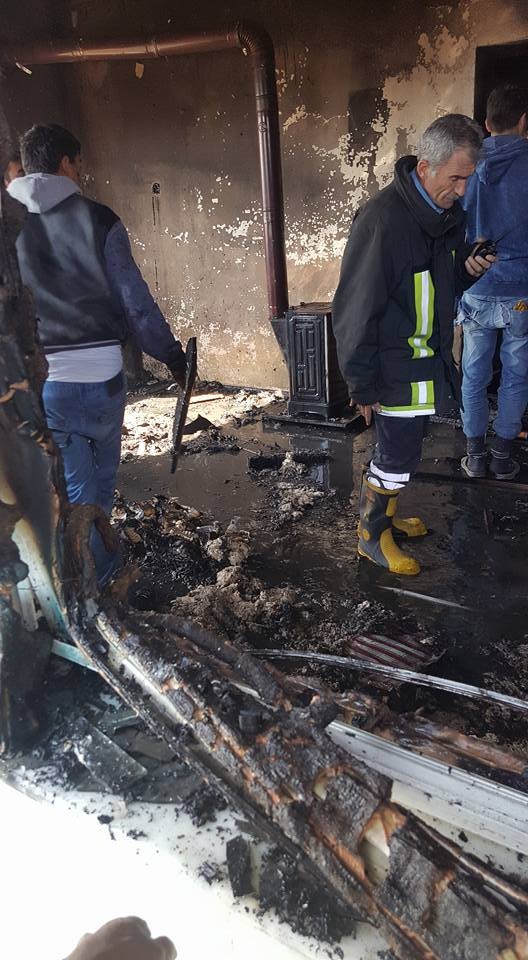 Ev Yangınında Faciadan Dönüldü