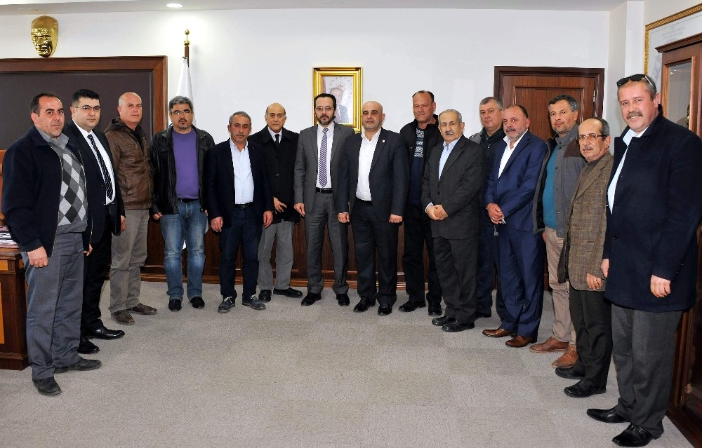 Germencikli Muhtar Ve Esnaflar Rektör Bircanı Ziyaret Etti