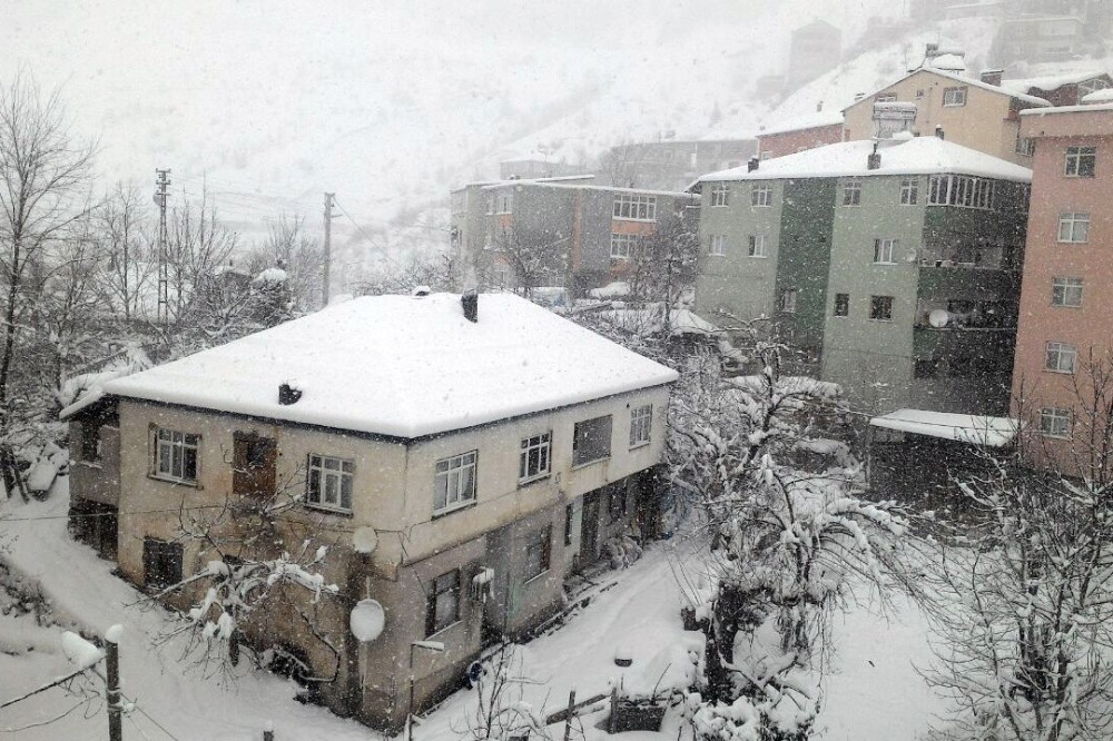 Gümüşhanede Kar Yağışı