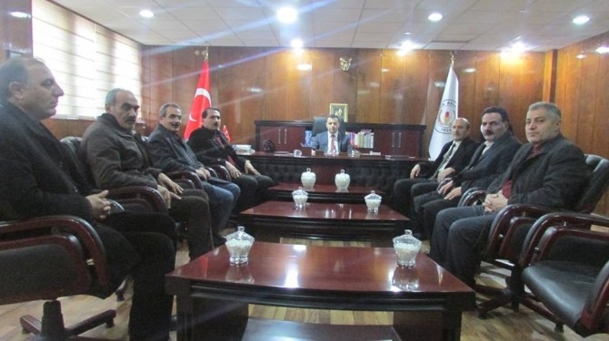 Kaymakam Uzan Muhtarlarla Biraya Geldi