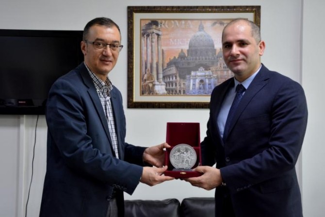 Kaymakam Yılmazdan Rektör Yardımcısı Prof. Dr. Özdene Ziyaret