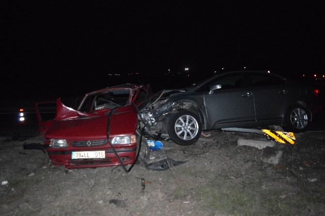 Kırklarelide İki Araç Kavşakta Çarpıştı: 1 Ölü, 1 Yaralı