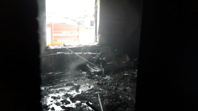 Kuluda Gurbetçi Ailenin Evinde Yangın