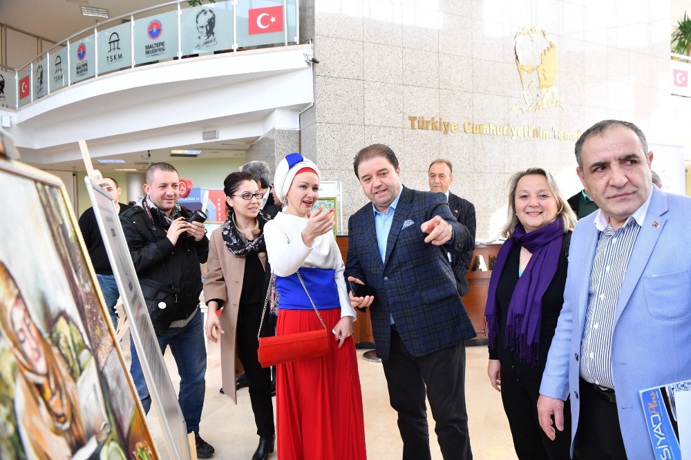 Maltepede Rus Büyükelçi Karlov Anısına Resim Sergisi Açıldı