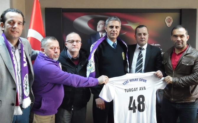 Milasspor Taraftarlar Derneğinden Emniyet Müdürü Avaya Ziyaret