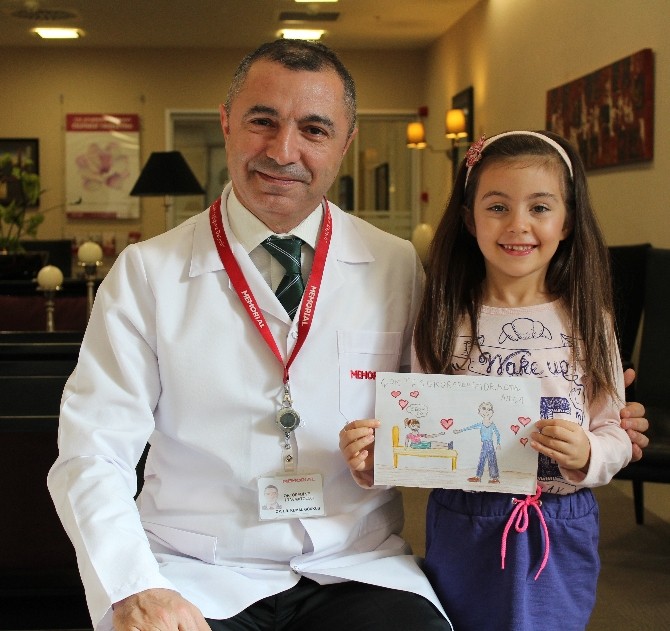 Minik Ebrudan Doktoruna Resimli Teşekkür