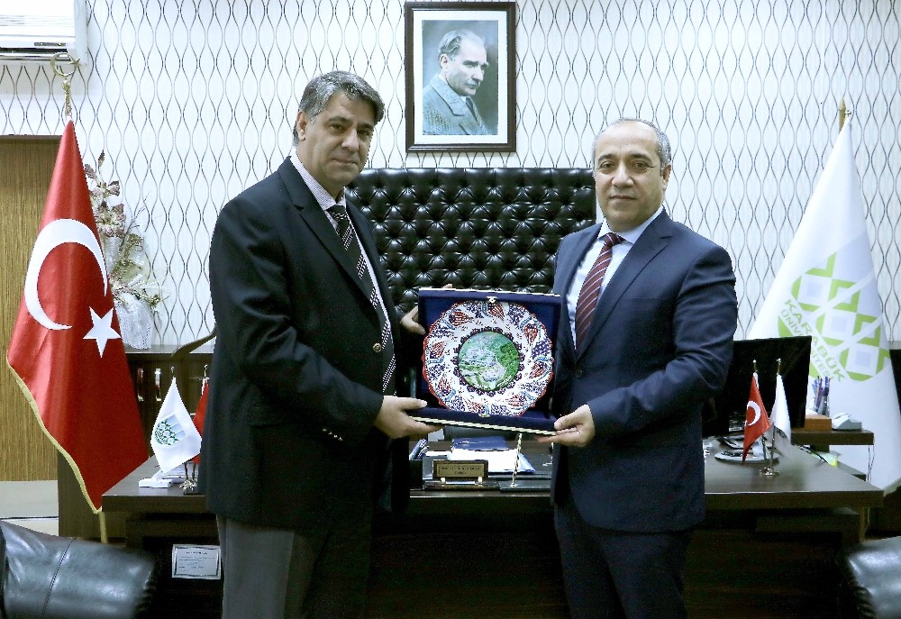 Muş Alparslan Üniversitesi Rektöründen Kbü Rektörü Polata Ziyaret