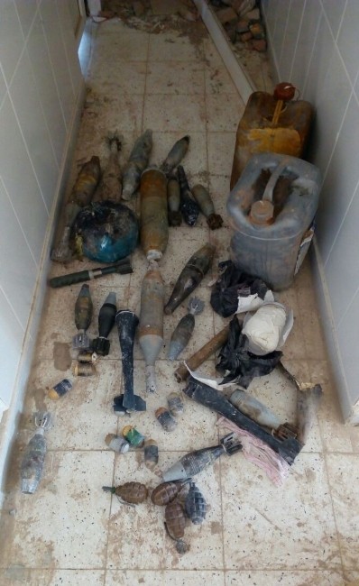 Nusaybinde Patlayıcı Ele Geçirildi