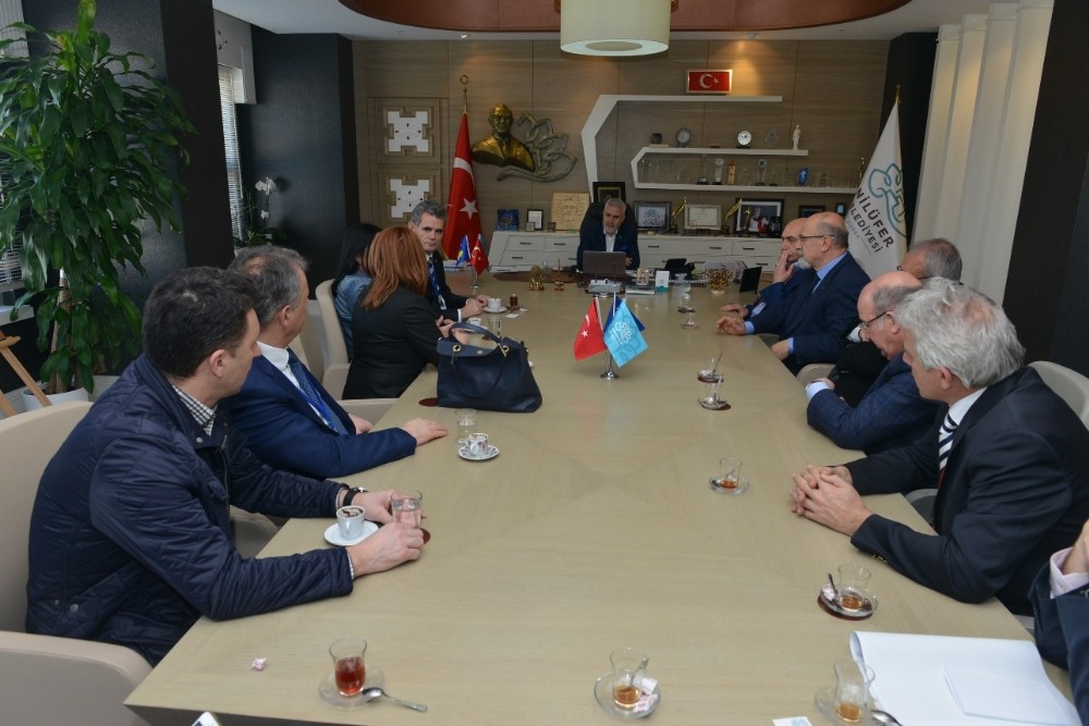 Priştine Üniversitesinden Başkan Bozbeye Ziyaret