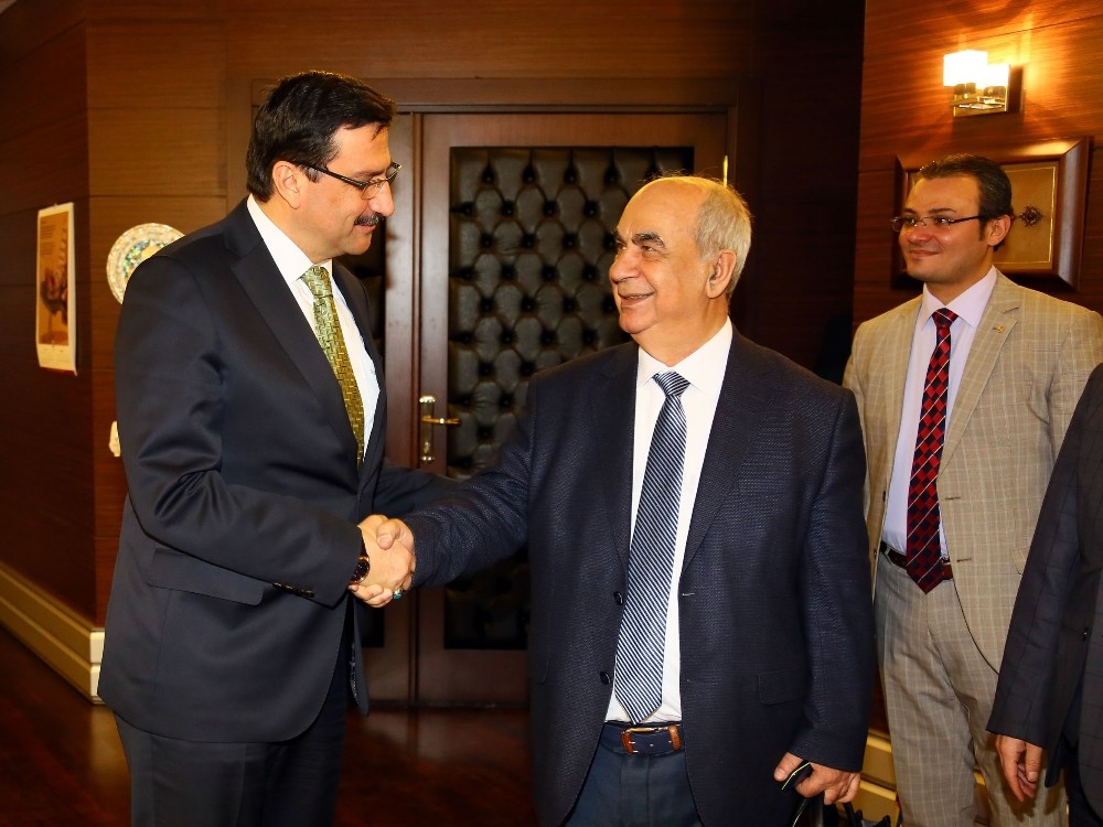 Rektör İmanov Ve Ayyb Heyetinden Başkan Aka Ziyaret