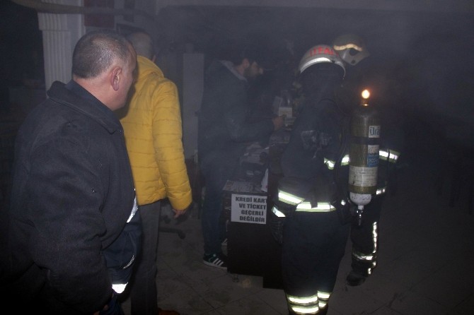 Samsunda Mantı Evinde Yangın