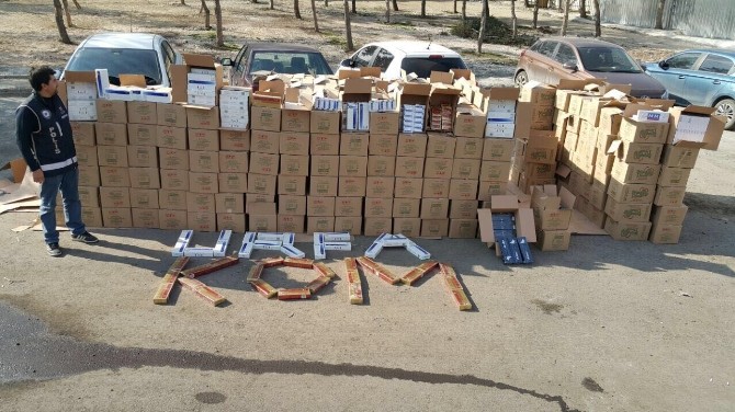 Şanlıurfada 101 Bin 390 Paket Sigara Ele Geçirildi